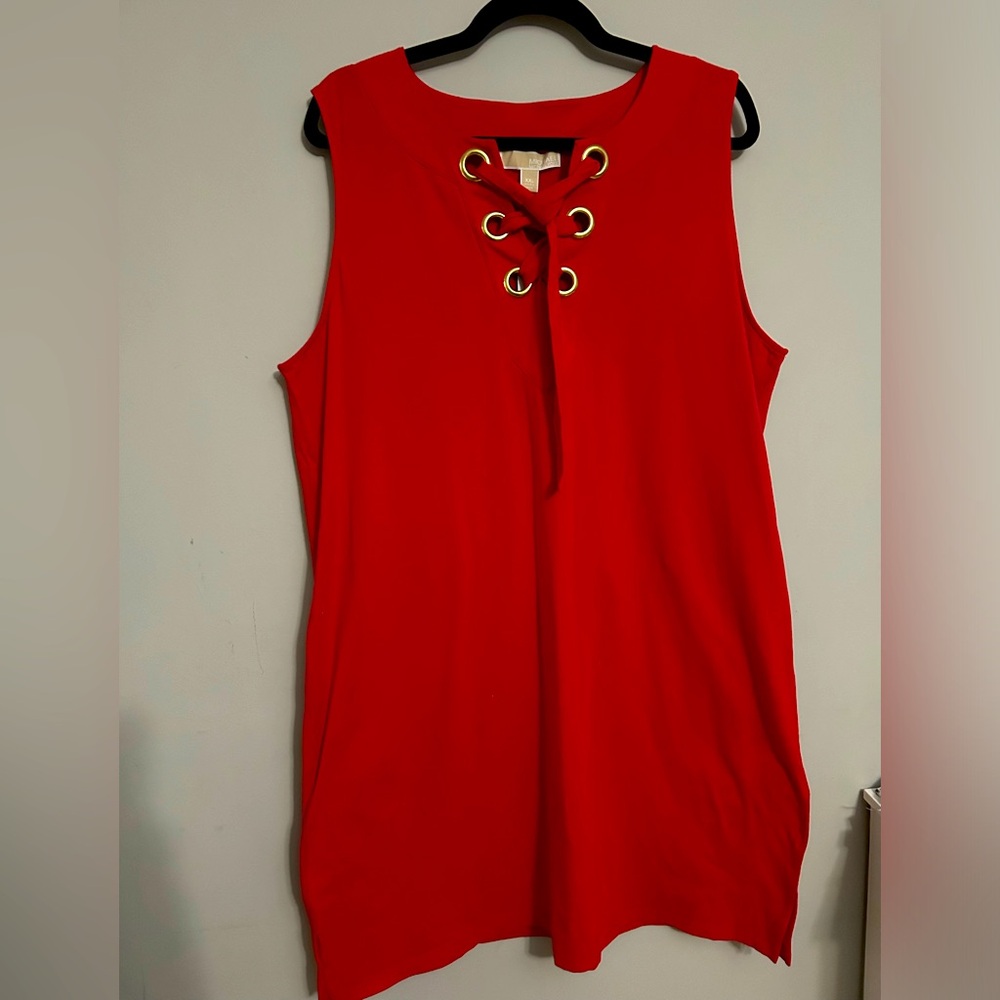 Michael Kors true red dress